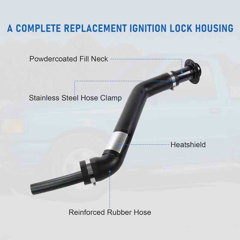 LDMINDA Gas Tank Fuel Filler Neck Hose Replacement For Ford Ranger 1993-1997 For Mazda B2300, B3000, B4000 1994-1997 Non - Flareside and Splash Model Replaces F47Z9034P AL5Z9034C F47Z9034 ZZM042210C - Image 5